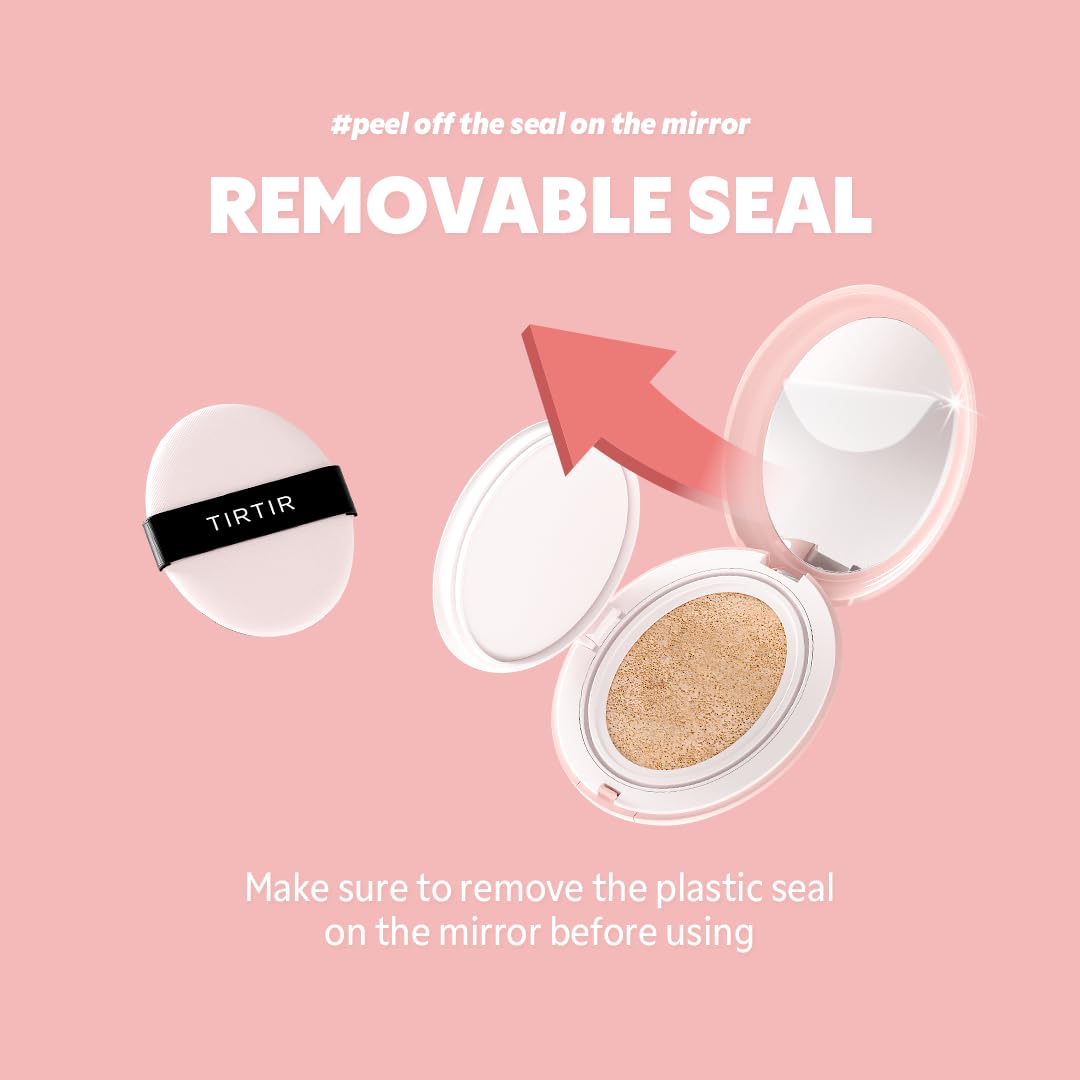 TIRTIR Mask Fit All Cover Pink Cushion Foundation | High coverage, Velvety Matte Finish