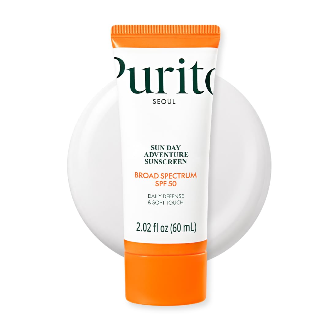 PURITO Korean Sunscreen SPF 50 for Sensitive Skin, 2.02 fl.oz