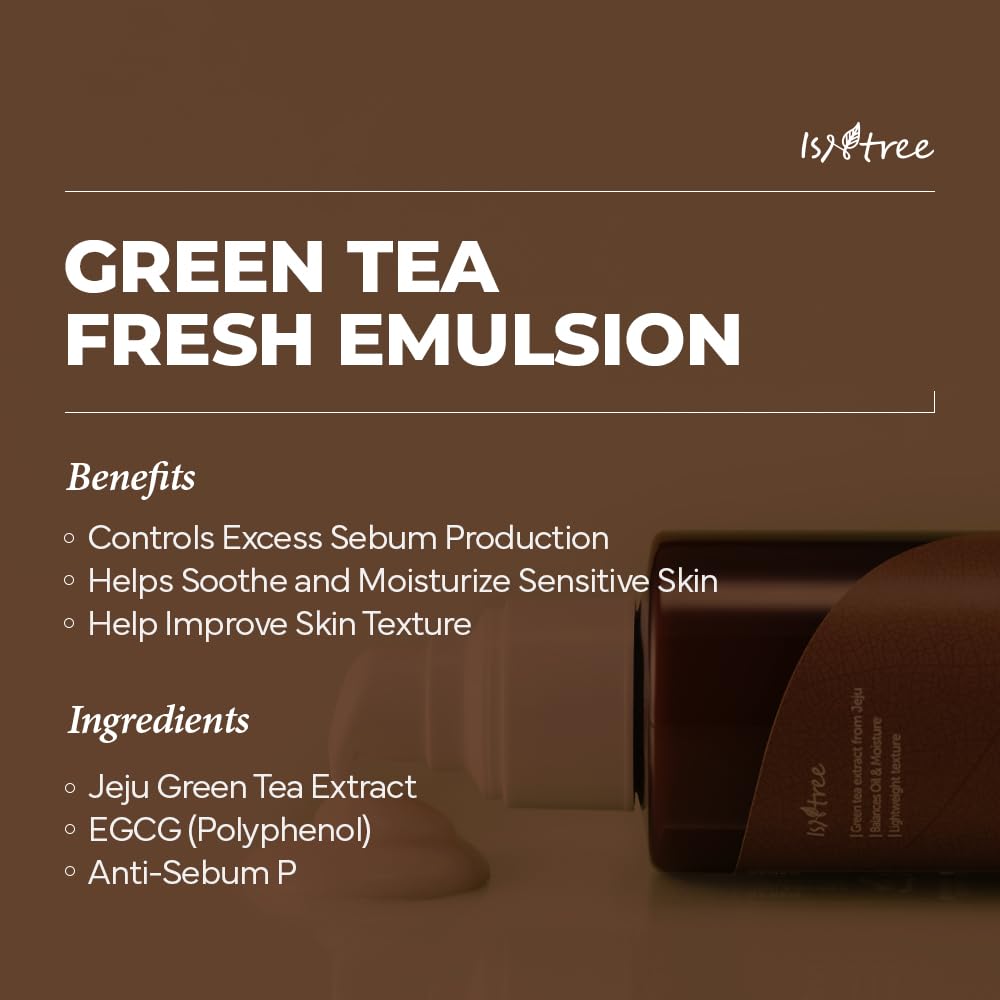 IsNtree Green Tea Fresh Emulsion, 4.05 fl oz (120 ml)