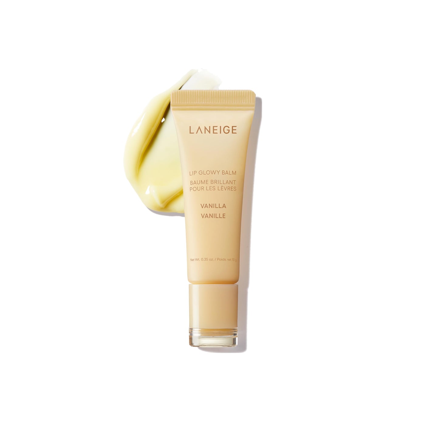 LANEIGE Lip Glowy Balm: Sheer Tinted Lip Treatment Balm Tube with Shea & Murumuru Butters for