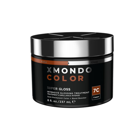 XMONDO Color Copper Color Depositing Mask & Semi-Permanent Hair Dye Super Gloss Infused with Bond Boosters for Nourishment, Revitalize & Repair, Vegan Formula, 8 Fl Oz