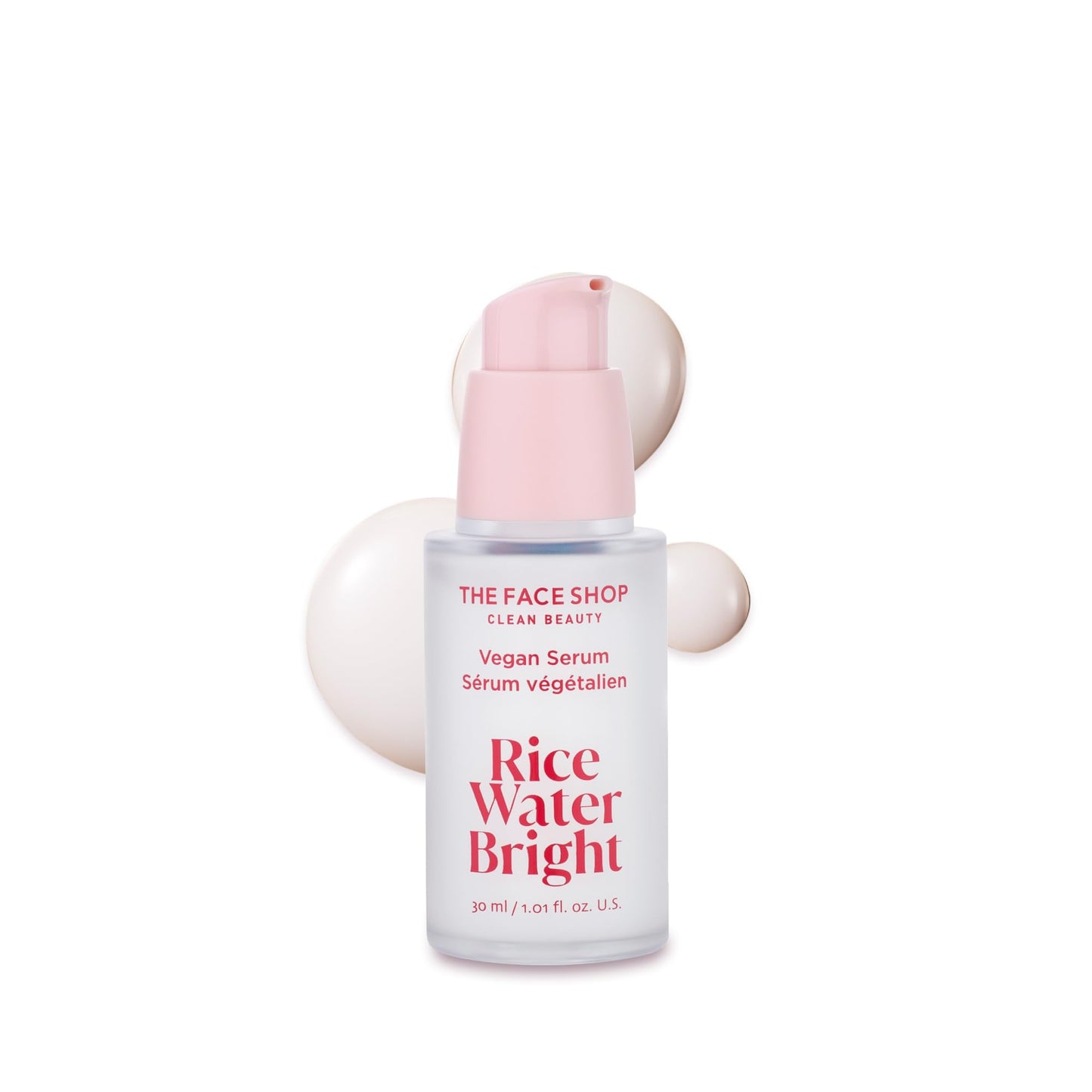 The Face Shop Rice Water Bright Vegan Serum - Targets Uneven Skin Tone & Dryness, Brightening