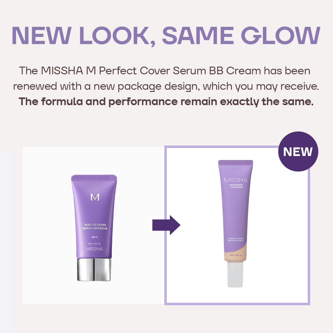 MISSHA M Perfect Cover Serum BB Cream No.21 Light Beige 1.18 oz