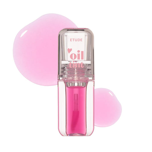 ETUDE Dear Darling Oil Tint #6 Pink Oil 4.2g | High Moisturizing and Strong Hydrating Lip Oil/Lip
