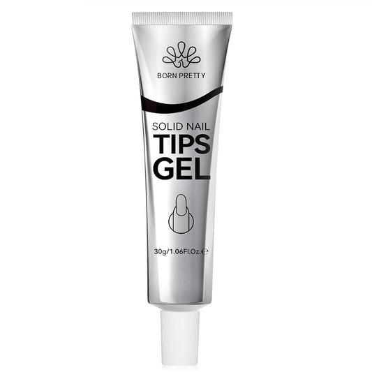 Born Pretty Solid Nail Tips Gel,30ml Soft Gel Nail Tips Glue, Nail Gel for Press On Nails, Super