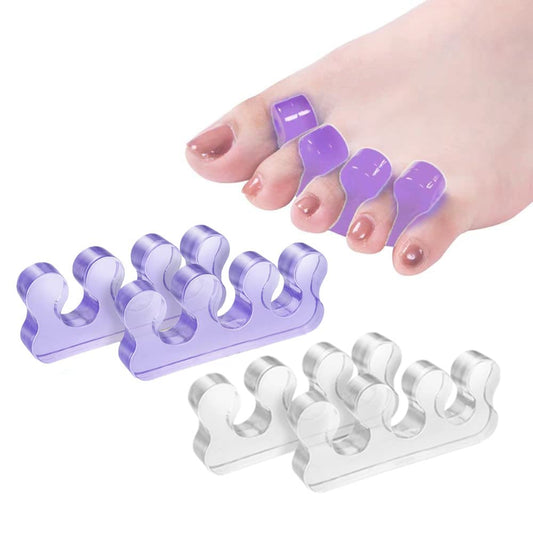 Toe Separators for Bunion & Nail Polish Application - Orthopedic Gel Material, Pedicure Toe Spacers