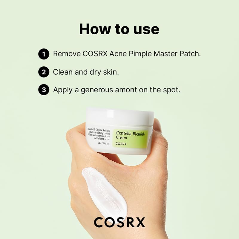 COSRX Centella Blemish Cream, 1.05 fl.oz / 30g | Centella | Korean Skin Care, Vegan, Cruelty Free
