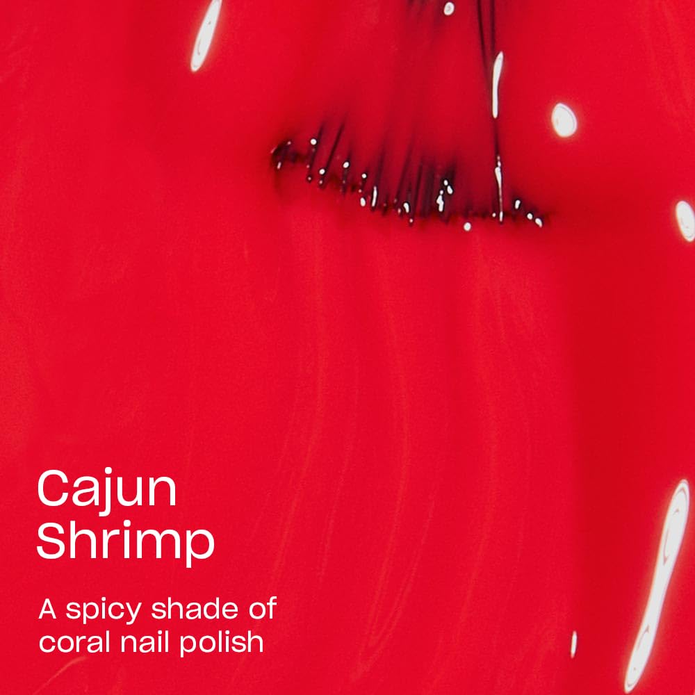 OPI Nail Lacquer Cajun Shrimp | Opaque Bright Coral Red Nail Polish