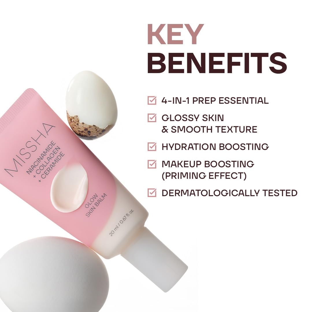 MISSHA Glow Skin Balm Travel Size 4-in-1 Primer Cream 0.68 oz
