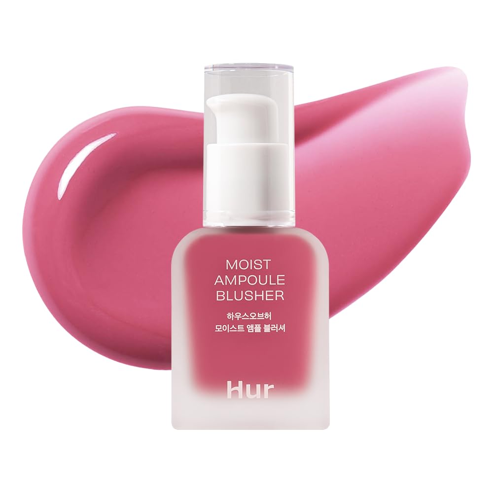 Moist Ampoule Blusher with 50% Moisture Essence | Hydrating & Long-Lasting Blush | 0.68fl.oz (9 Shades) - Pink Rosie