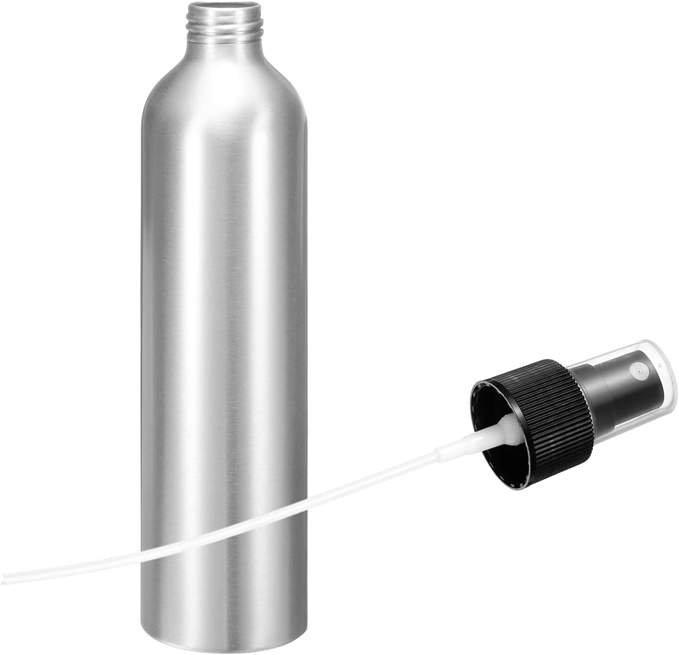 HARFINGTON Aluminum Fine Mist Spray Bottles 300ml/10oz Metal Small Liquid Alcohol Refillable Travel Container with Black Plastic Nozzle Cap for Perfume Skincare Cosmetic Storage Bottle