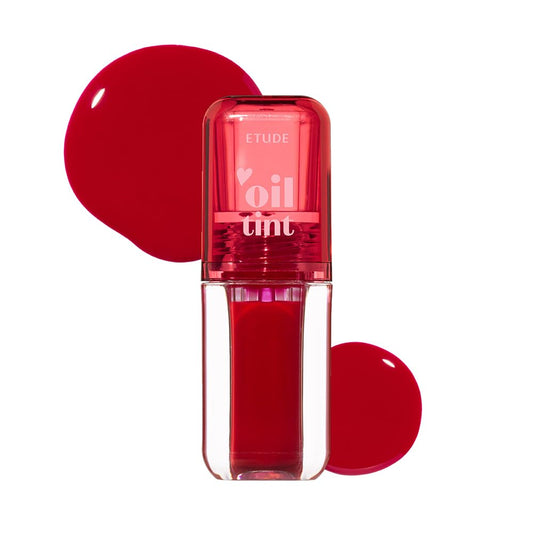 ETUDE Dear Darling Oil Tint #1 Real Cherry 4.2g | High Moisturizing and Strong Hydrating Lip
