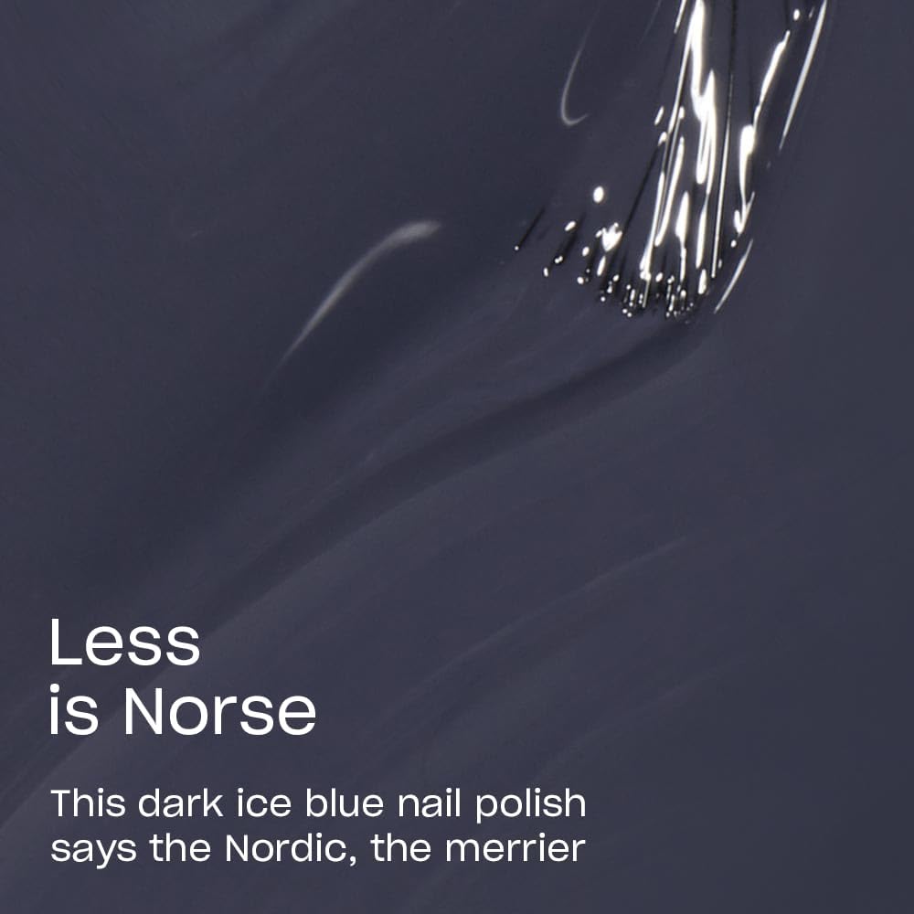 OPI Nail Lacquer Less is Norse | Opaque Dark Blue Nail Polish