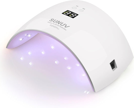 SUNUV UV Light for Nails, Dryer for Gel Polish with Sensor 2 Timers and Display SUN9X Plus UV Nail