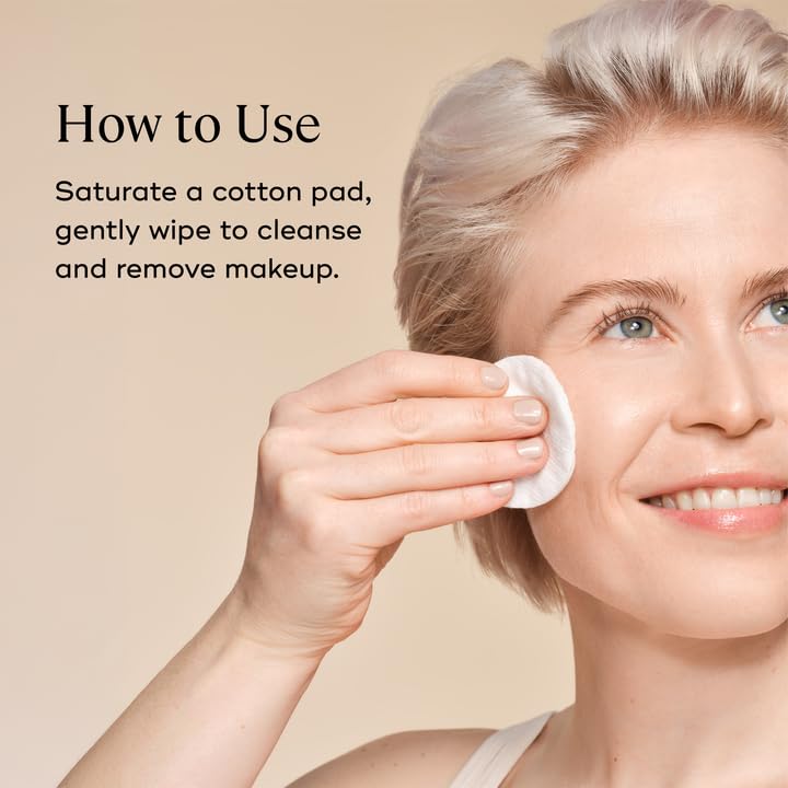 EVER Beauty Water Micellar Cleaning Water & Eye Makeup Remover – Rose Water, Lactic Acid & Pro/Prebiotics Cleanser for Sensitive Skin, Removes Waterproof Makeup, Tones & Hydrates - 5.9 fl oz