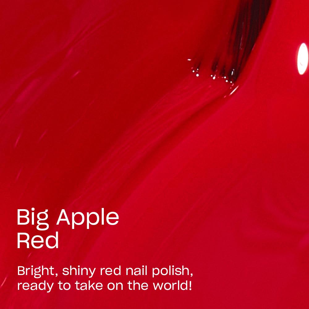 OPI Nail Lacquer Big Apple Red | Opaque Bright Red Nail Polish