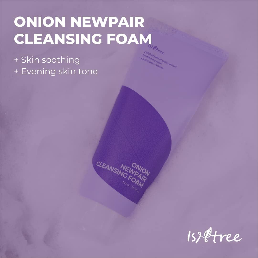 IsNtree Onion Newpair Cleansing Foam 150ml, 5.07 fl.oz | High-moisture cleansing foam to care spots