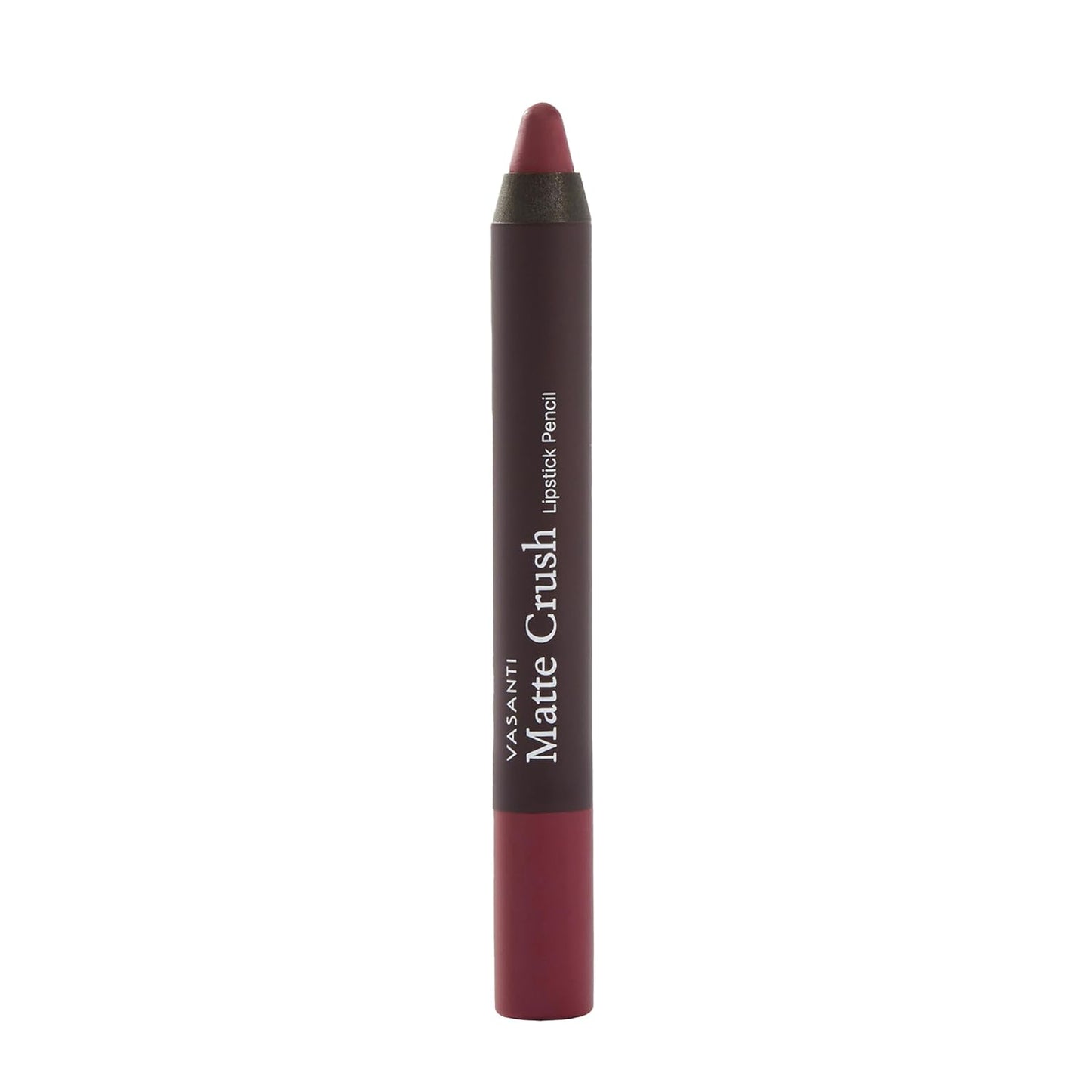 VASANTI Matte Crush Lipstick Pencil – It's Your Mauve – Soft, Velvety Matte Finish, Waterproof, Smooth Application – Natural, Vegan, Paraben-Free Lip Color
