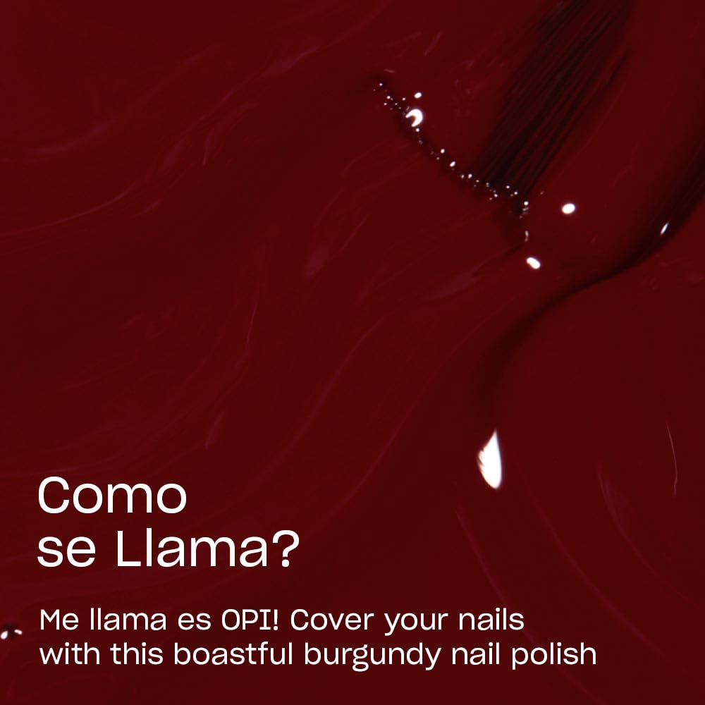 OPI Nail Lacquer Como se Llama? | Opaque Cool Dark Red Nail Polish