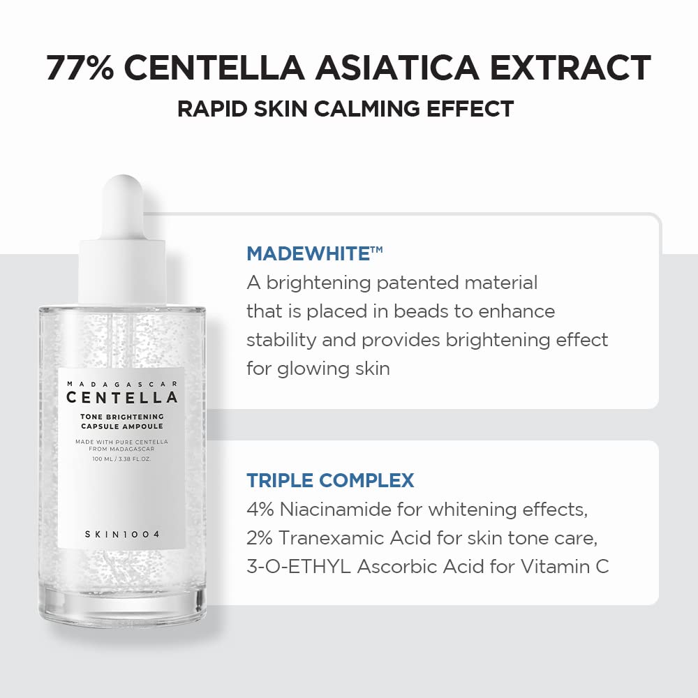 SKIN1004 Madagascar Centella Tone Brightening Capsule Ampoule 3.38 fl.oz(100ml) | Calming