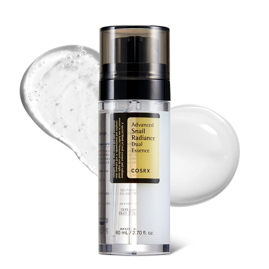 COSRX Snail Mucin 74% + Niacinamide 5% Dual Face Serum, 2.7 oz
