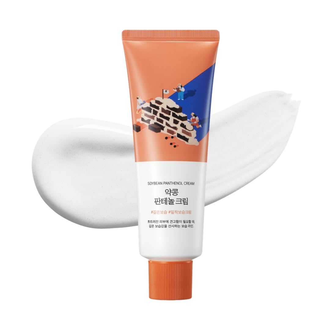 ROUND LAB Soybean Panthenol Cream 2.71 Fl Oz, 120-Hour Deep Hydration and Skin Barrier Repair