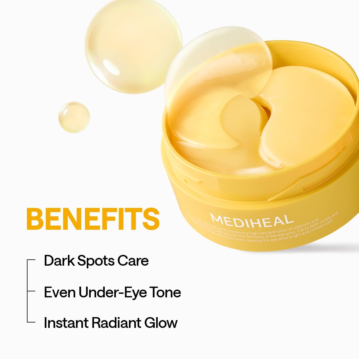 MEDIHEAL Vitamin & Collagen Under Eye Patches, Dark Spot Care (60 Count)