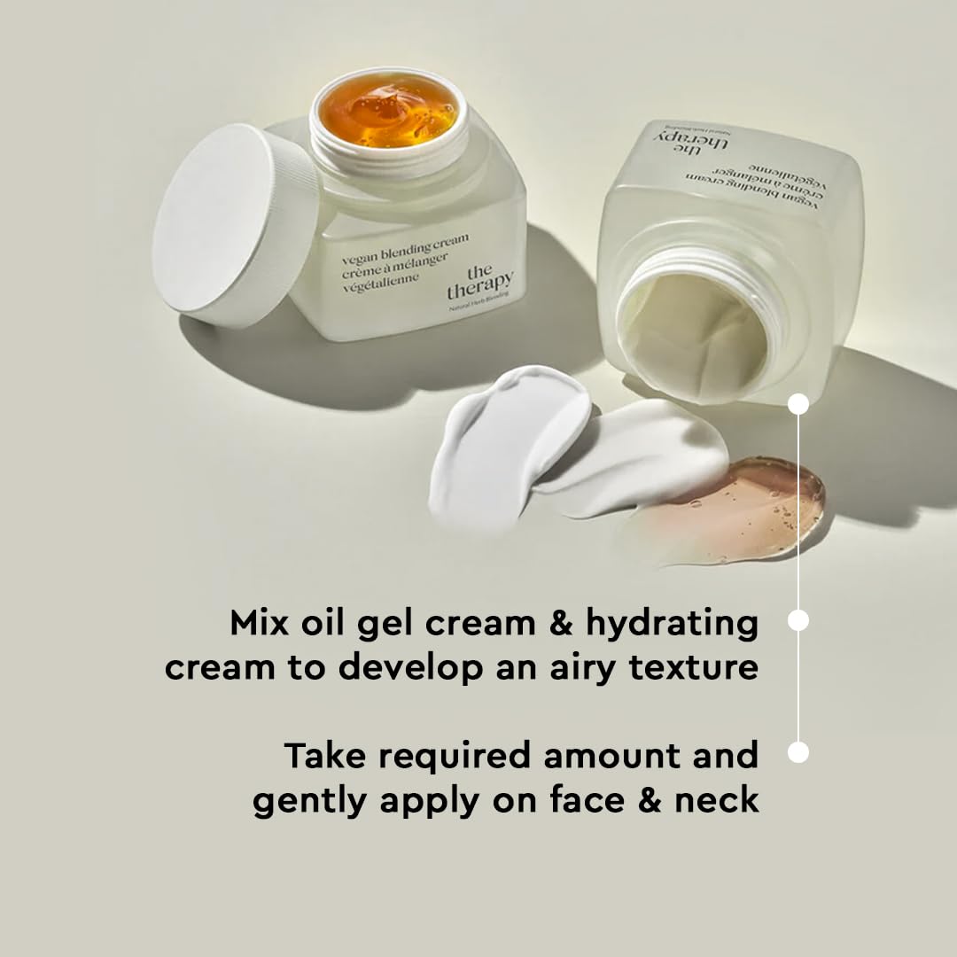 The Face Shop The Therapy Vegan Blending Cream Face Moisturizer - Soothing, Anti-Aging