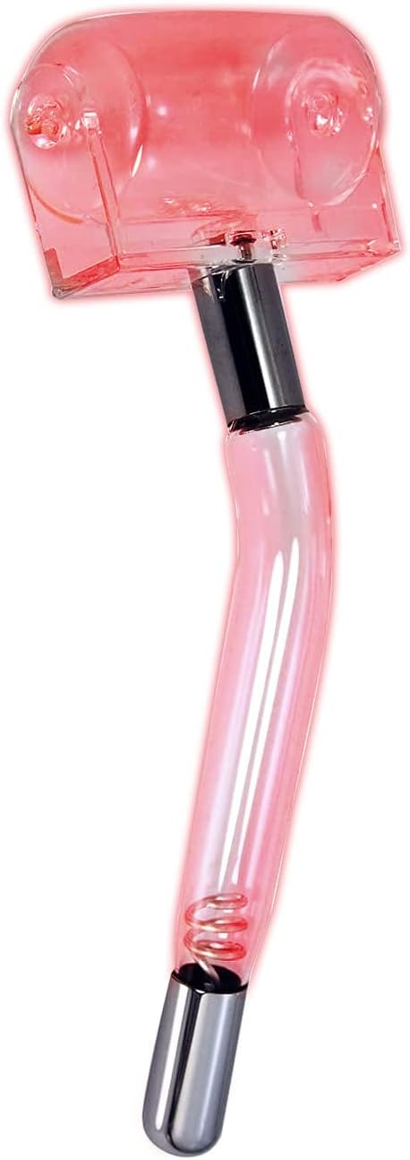 Electrode Wand Glass Tube Handheld Spare Parts for Hi Frequency Instrument Elitzia ETHB01（Orange Roller）