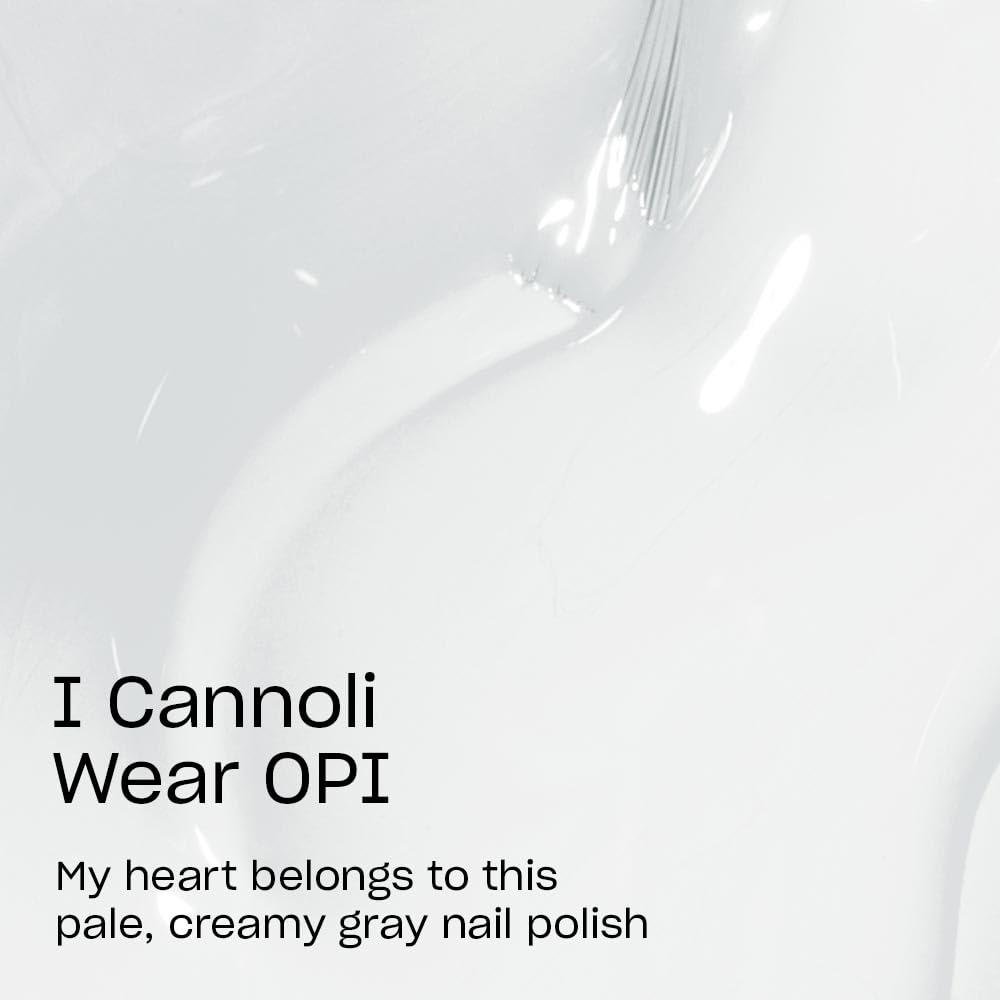 OPI Nail Lacquer I Cannoli Wear OPI | Opaque Soft Gray Nail Polish
