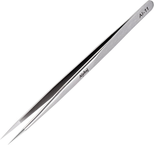 Precision Tweezer, Upgraded Professional Pointed, High-end Stainless Steel Tweezers for Craft