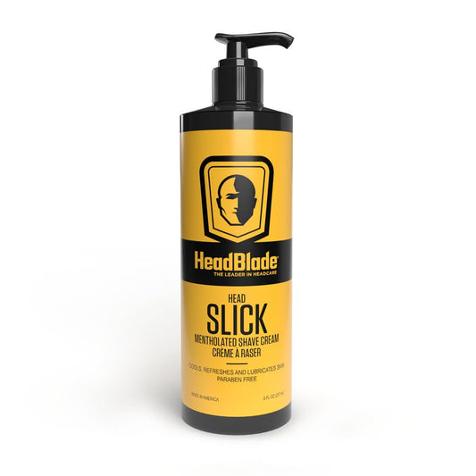 HeadBlade HeadSlick Shave Cream 8 oz for Smooth Headshaving for Bald Men, Helps with Irritation, Redness, & Razor Burn
