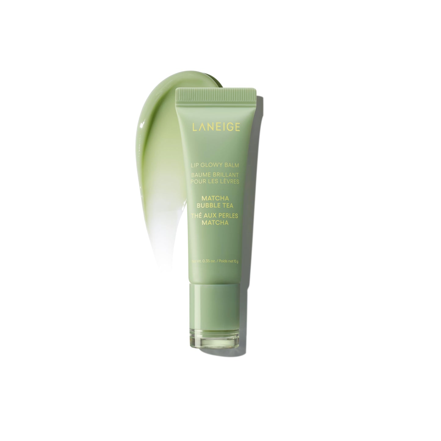 LANEIGE Lip Glowy Balm: Sheer Tinted Lip Treatment Balm Tube with Shea & Murumuru Butters for