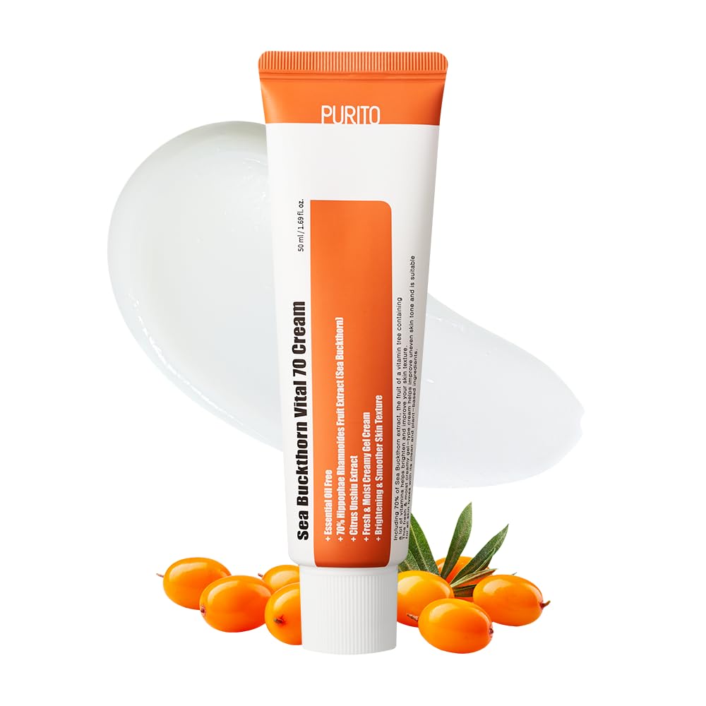PURITO Sea Buckthorn 70 Cream | Face Cream For Vitalizing Skin Glow