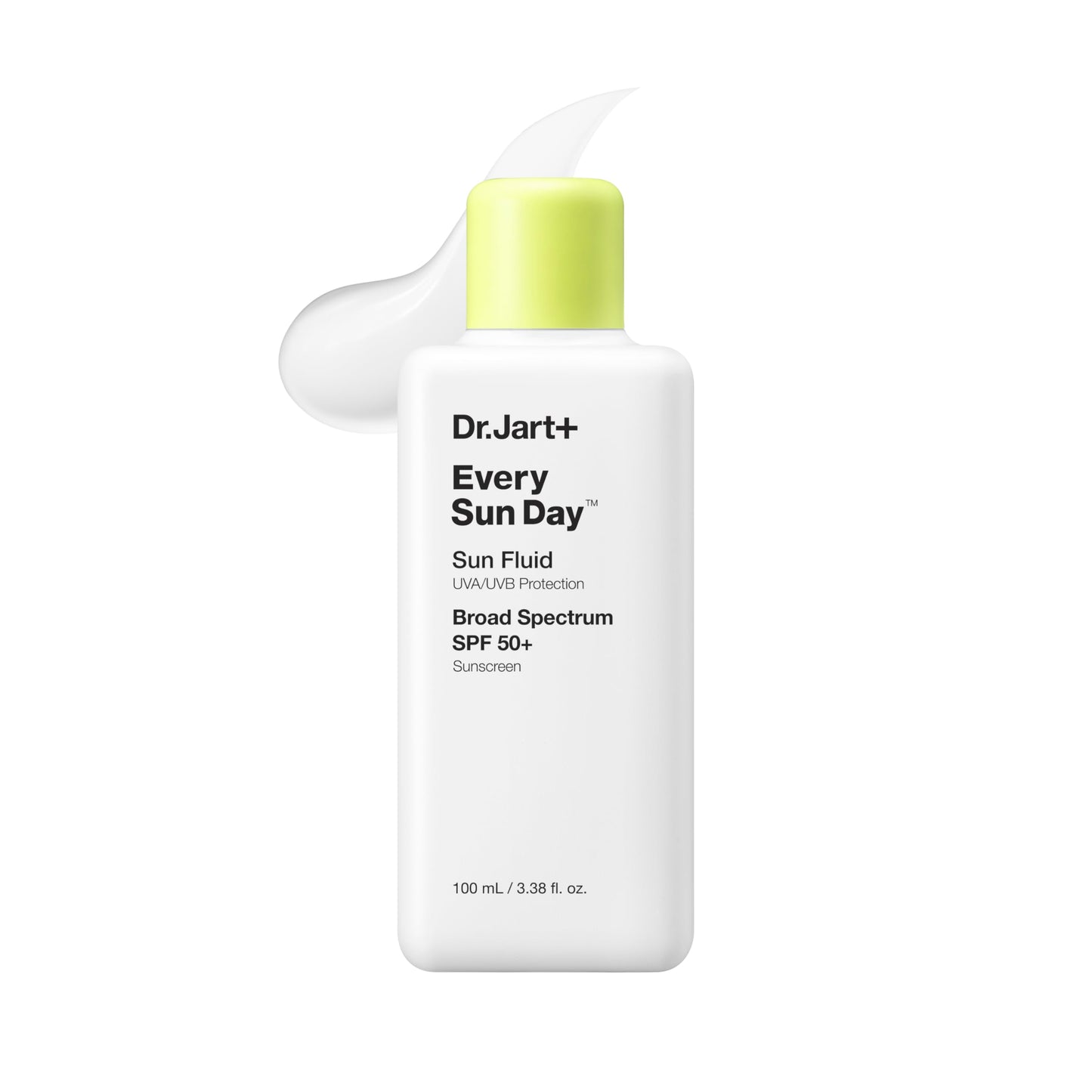 Dr.Jart+ Every Sun Day Sun Fluid Korean Sunscreen SPF 50+ for Face | Korean Skin Care, 3.38 Fl Oz