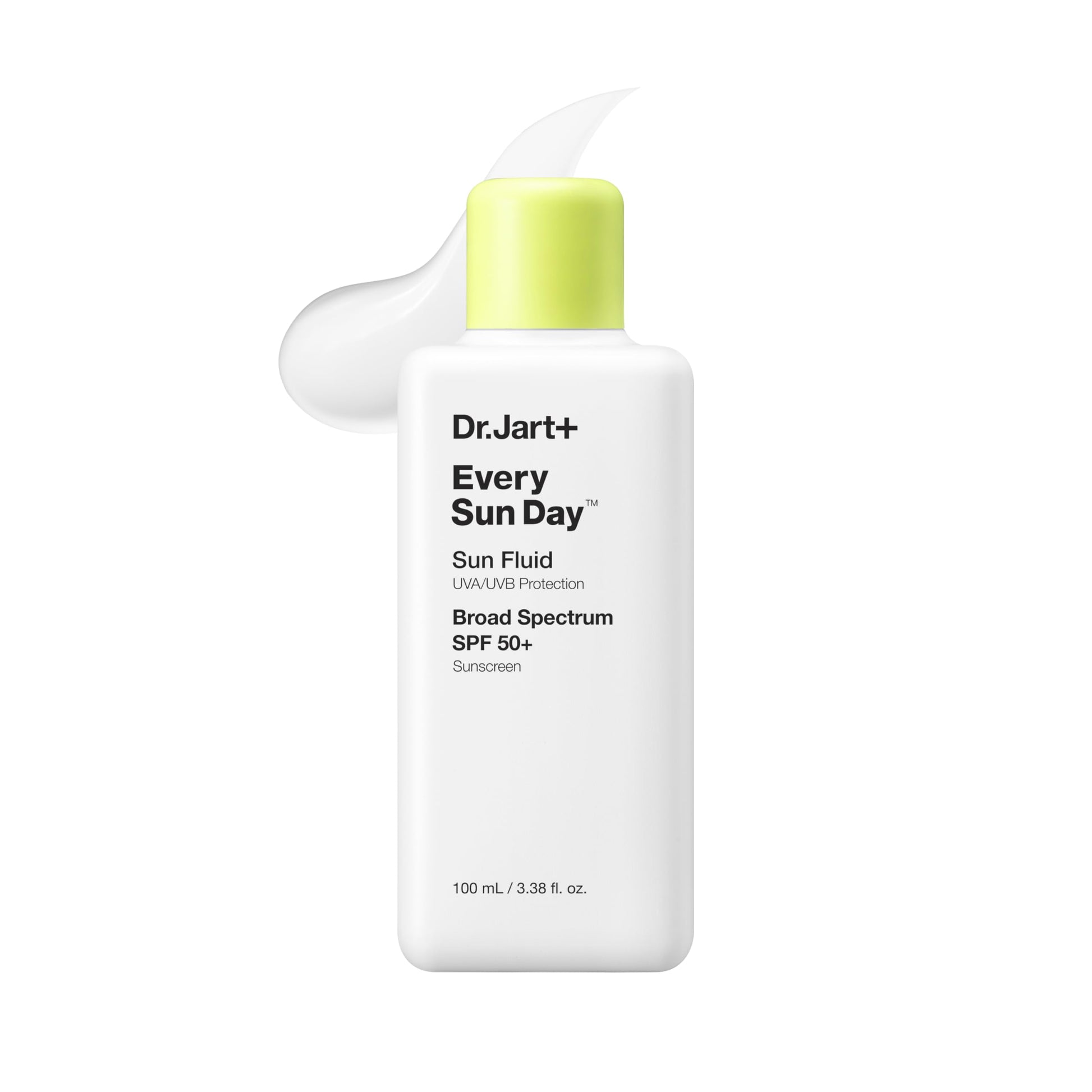 Dr.Jart+ Every Sun Day Sun Fluid Korean Sunscreen SPF 50+ for Face | Korean Skin Care, 3.38 Fl Oz