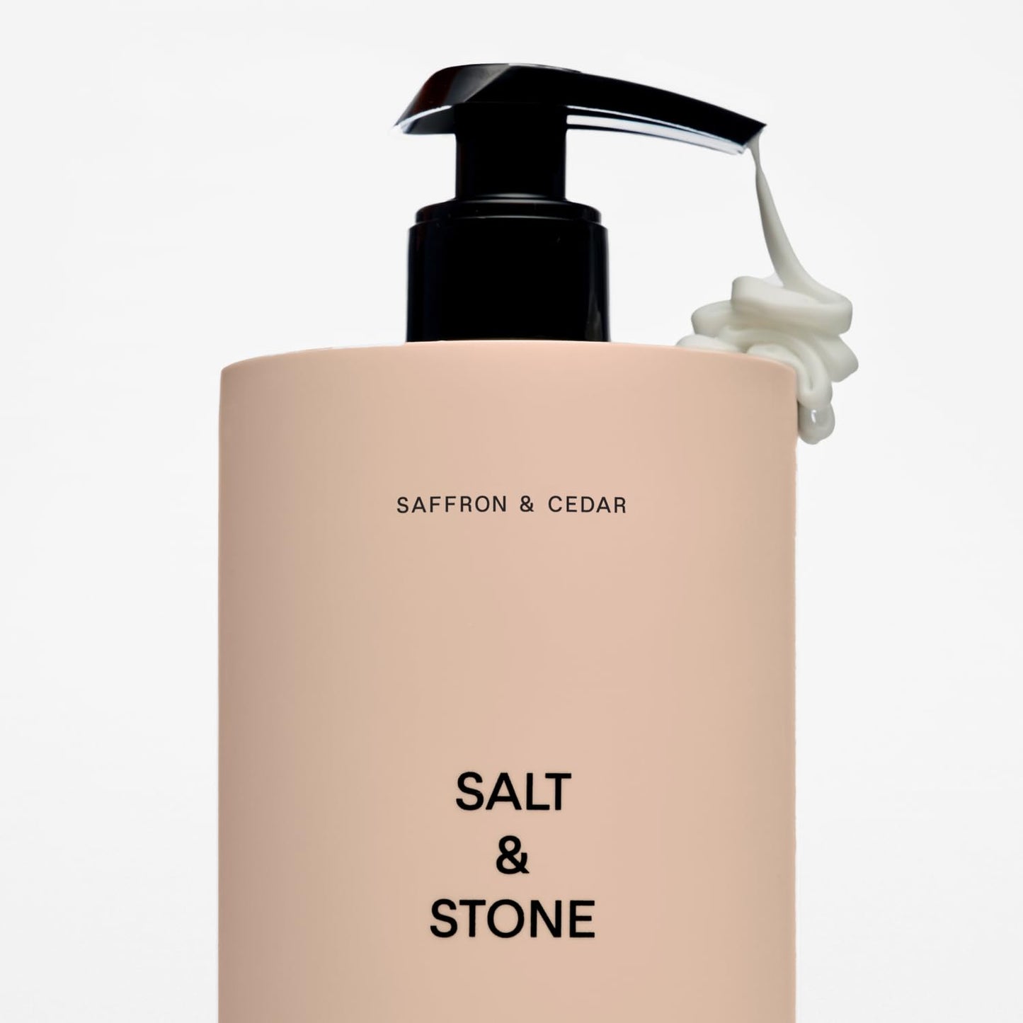 Salt & Stone Body Lotion for Women & Men | Hydrates, Nourishes & Softens Skin | Restores Dry Skin | Fast-Absorbing | Cruelty-Free & Vegan (Saffron & Cedar - 15.2 fl oz)