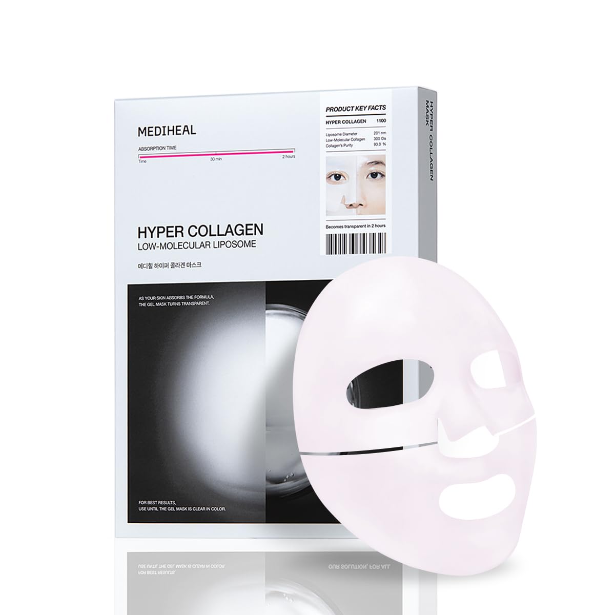 MEDIHEAL Hyper Collagen Mask (4 ea) for Plumping & Elasticity Care