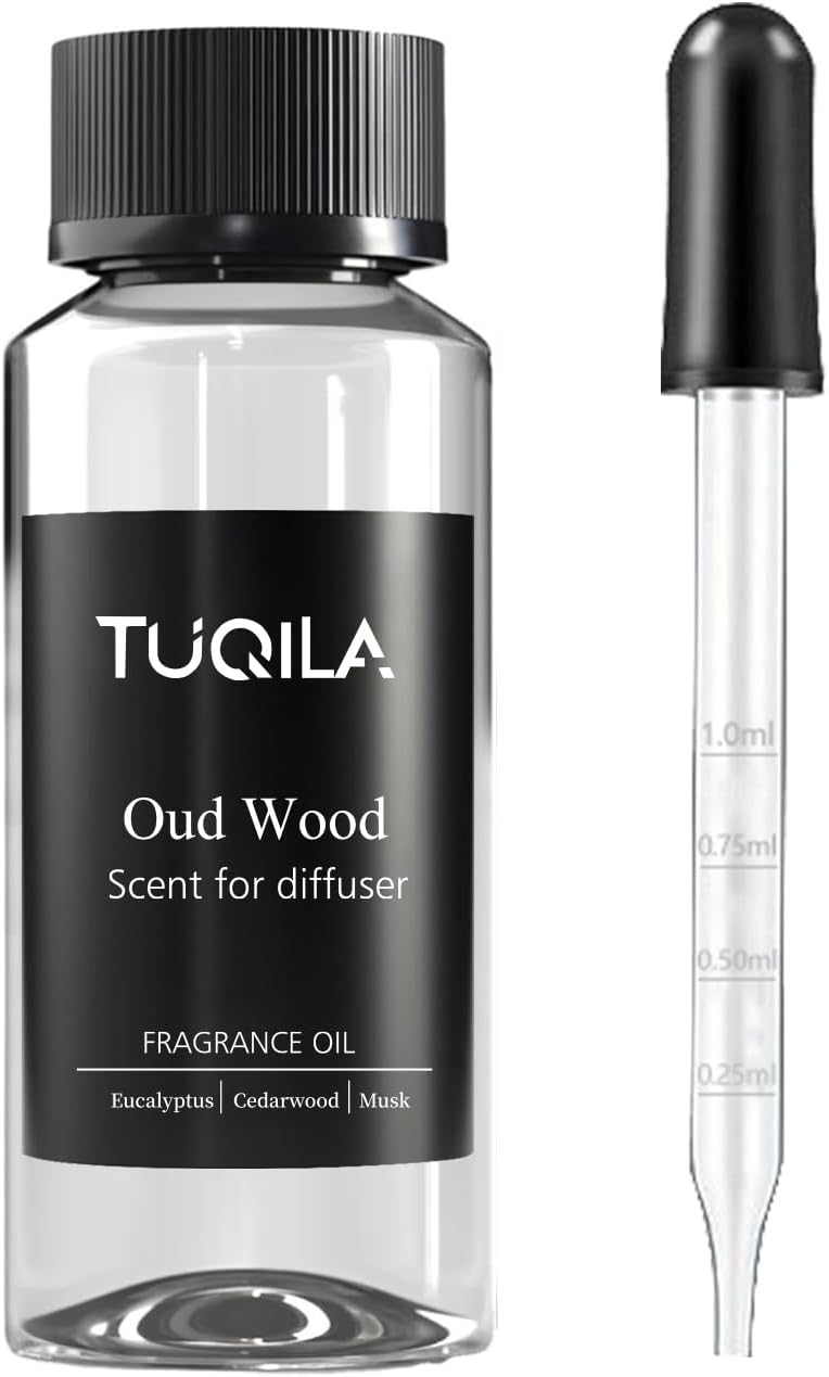 Hotel Waterless Diffuser Oil Oud Wood, Essential Scent Oil Usage Cold Air Waterless Diffuser, Luxury Scents Oils Fragrance Bottle120 ML Home Natural Flavour