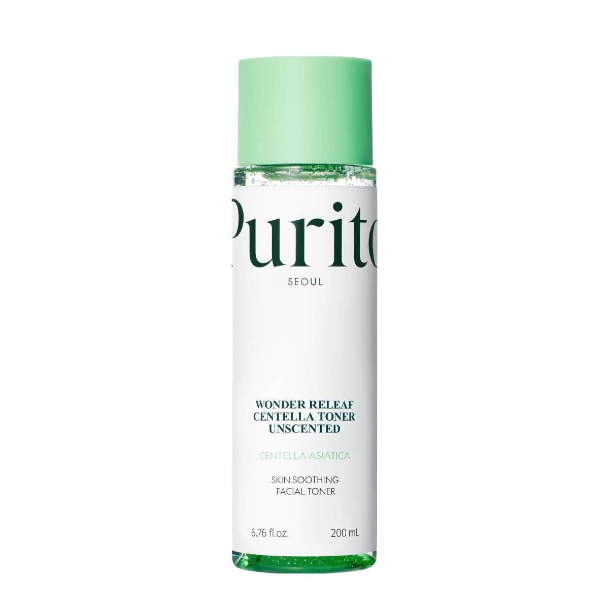 PURITO Centella Unscented Toner, 200ml 6.76 fl.oz, Korean Centella, for Sensitive Skin, Soothing
