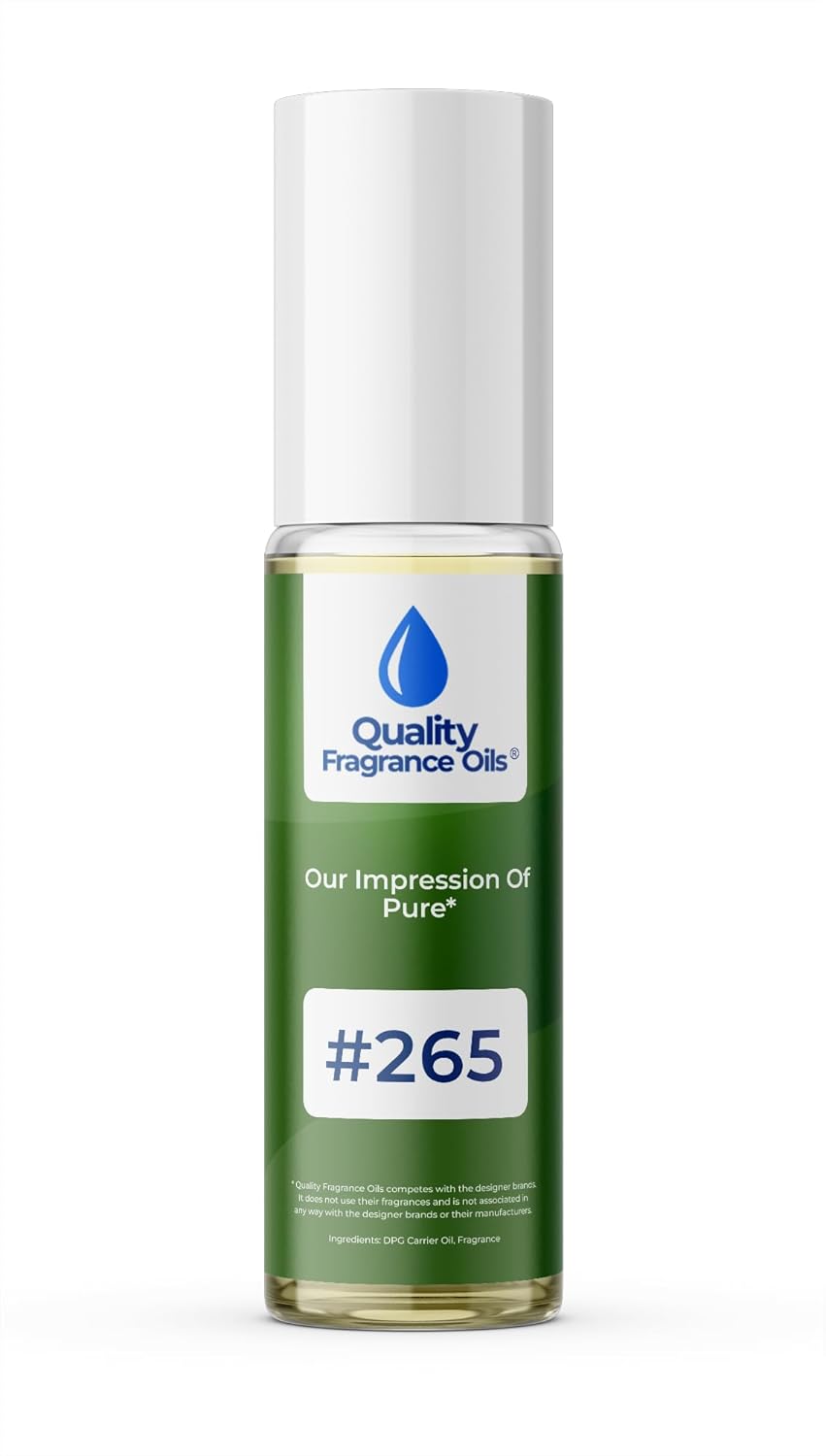 Quality Fragrance Oils' Pure for Women Impression #265 | Long-Lasting Perfume Oil, Alcohol-Free, Strong Scent, 10ml Roll-On | Affordable Alternative to Designer Fragrances