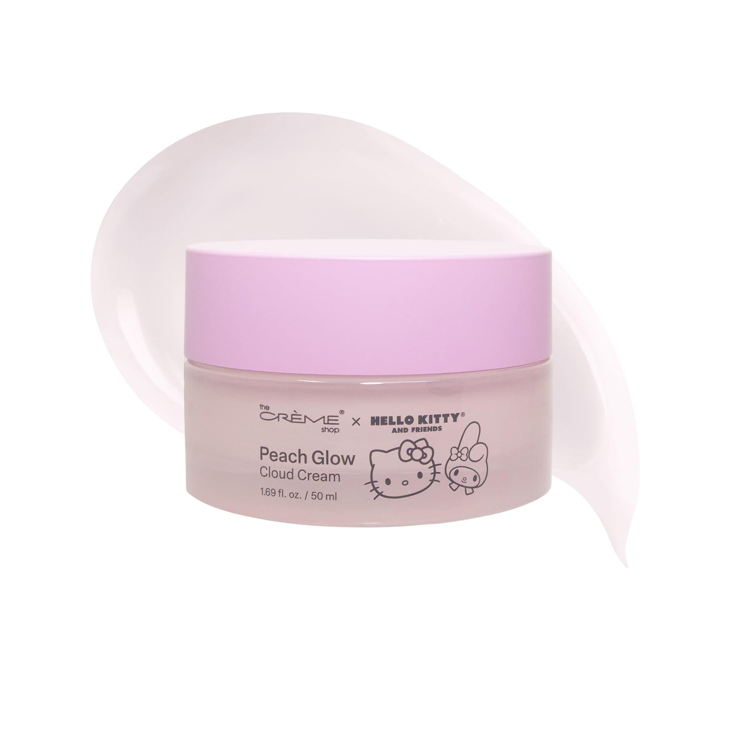 The Crème Shop Hello Kitty Peach Cloud Cream, Hydrating Face Moisturizer