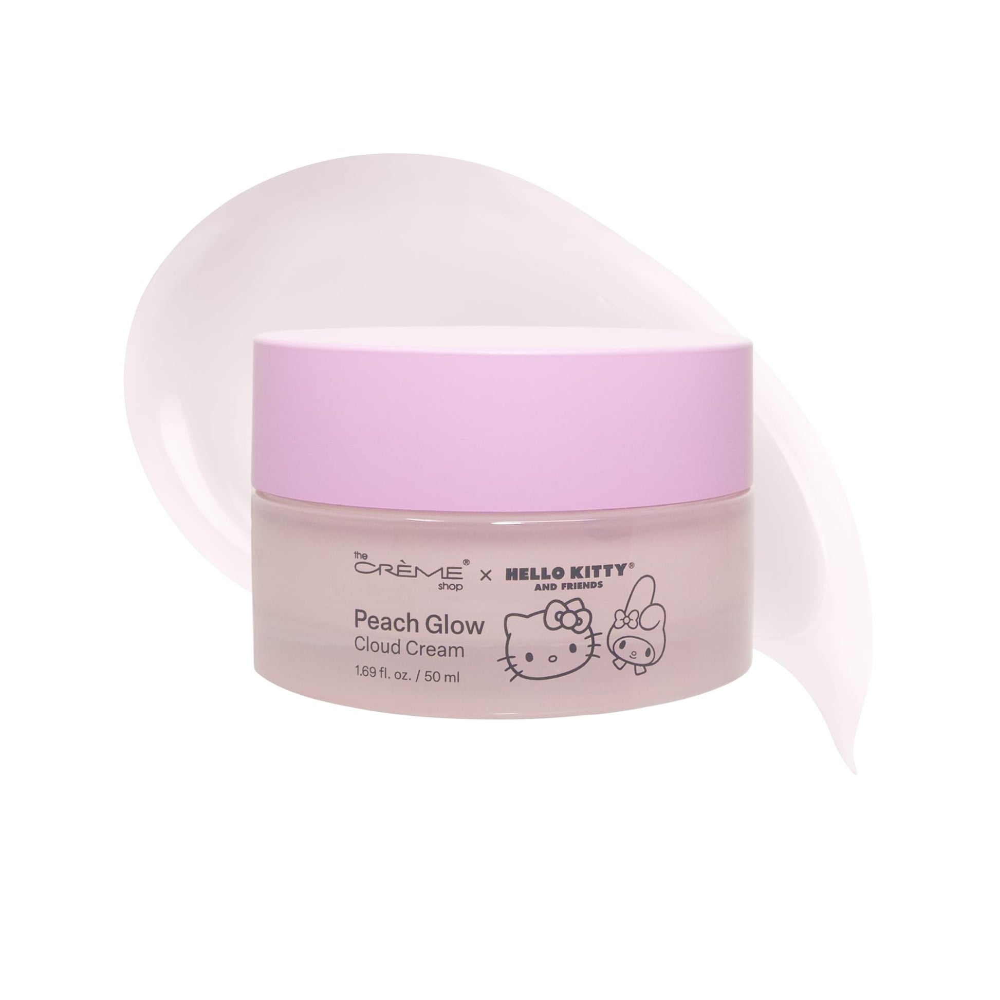 The Crème Shop Hello Kitty Peach Cloud Cream, Hydrating Face Moisturizer