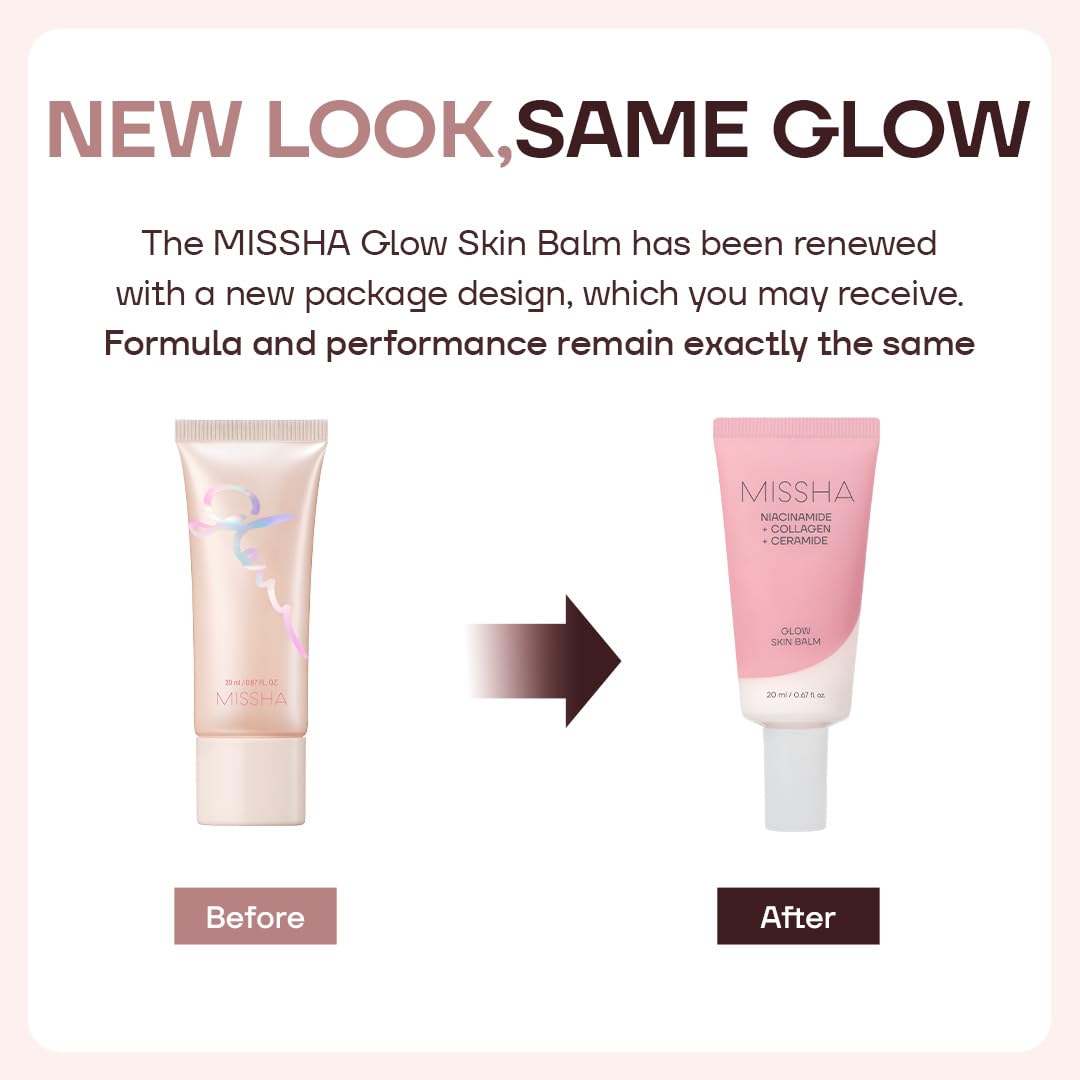 MISSHA Glow Skin Balm Travel Size 4-in-1 Primer Cream 0.68 oz