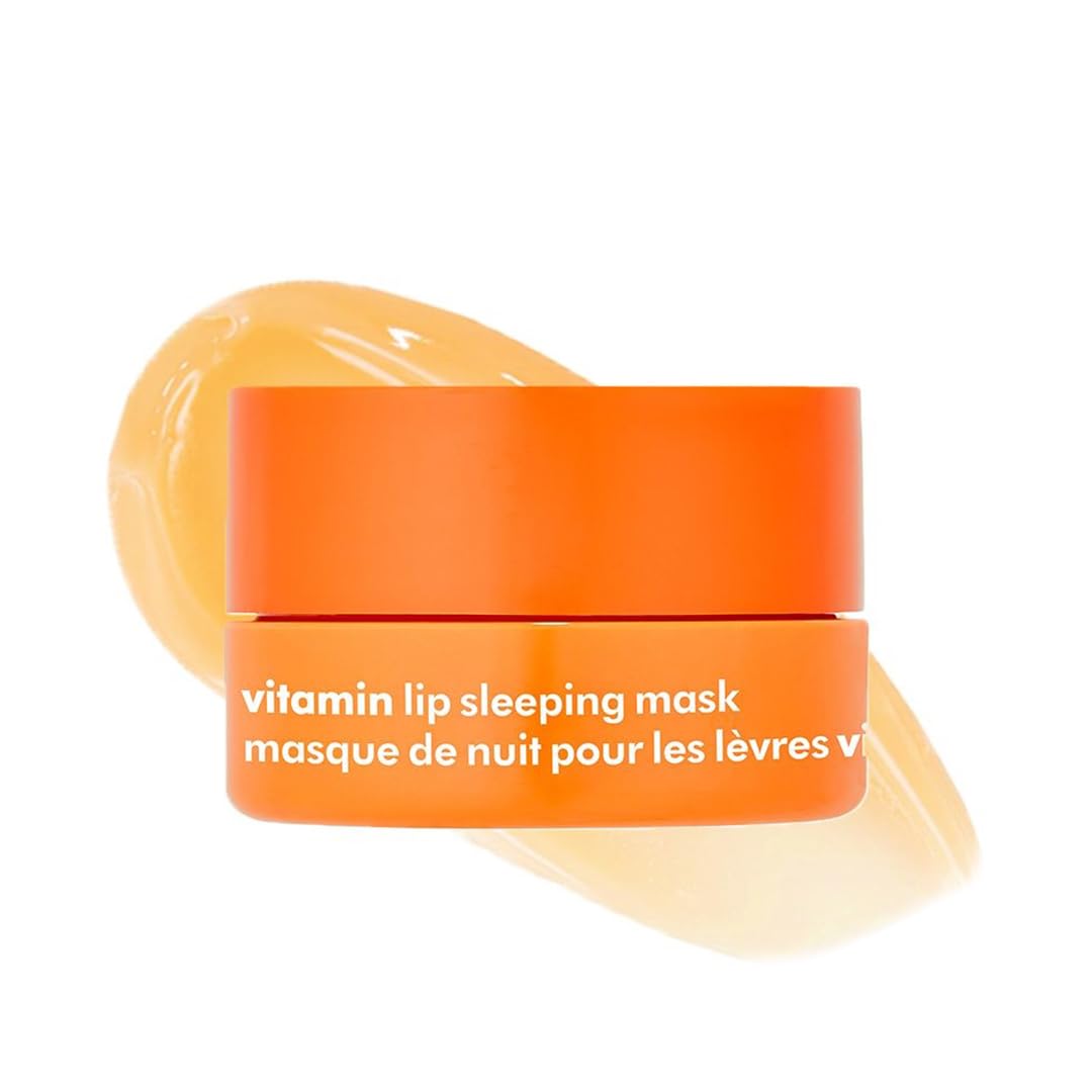 The Face Shop Vitamin C Lip Sleeping Mask - Smooths & Softens Dry Lips - Hydrating Lip Mask, Lip