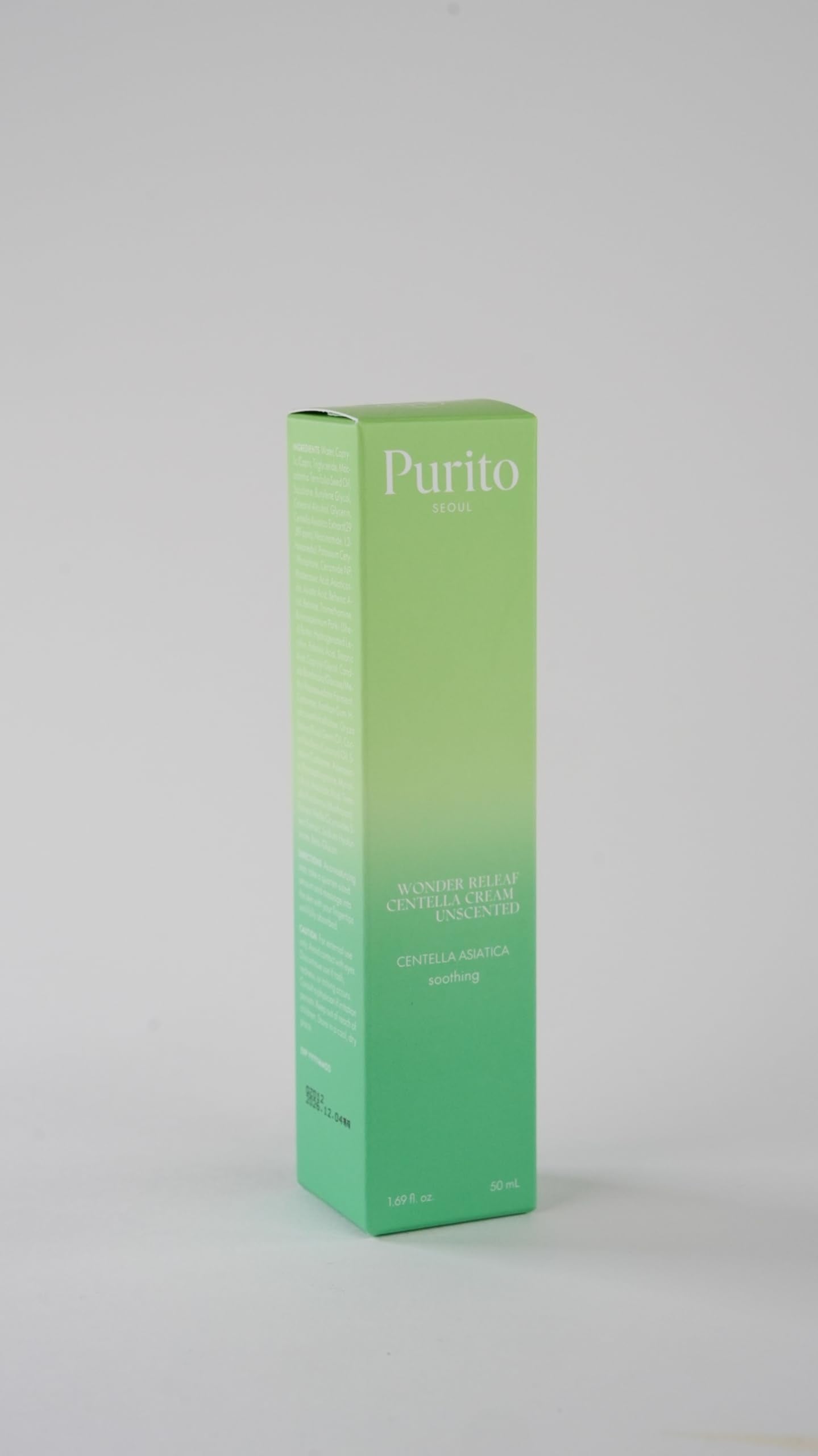 PURITO Centella Unscented Cream | Soothing Face Cream For All Skin Types