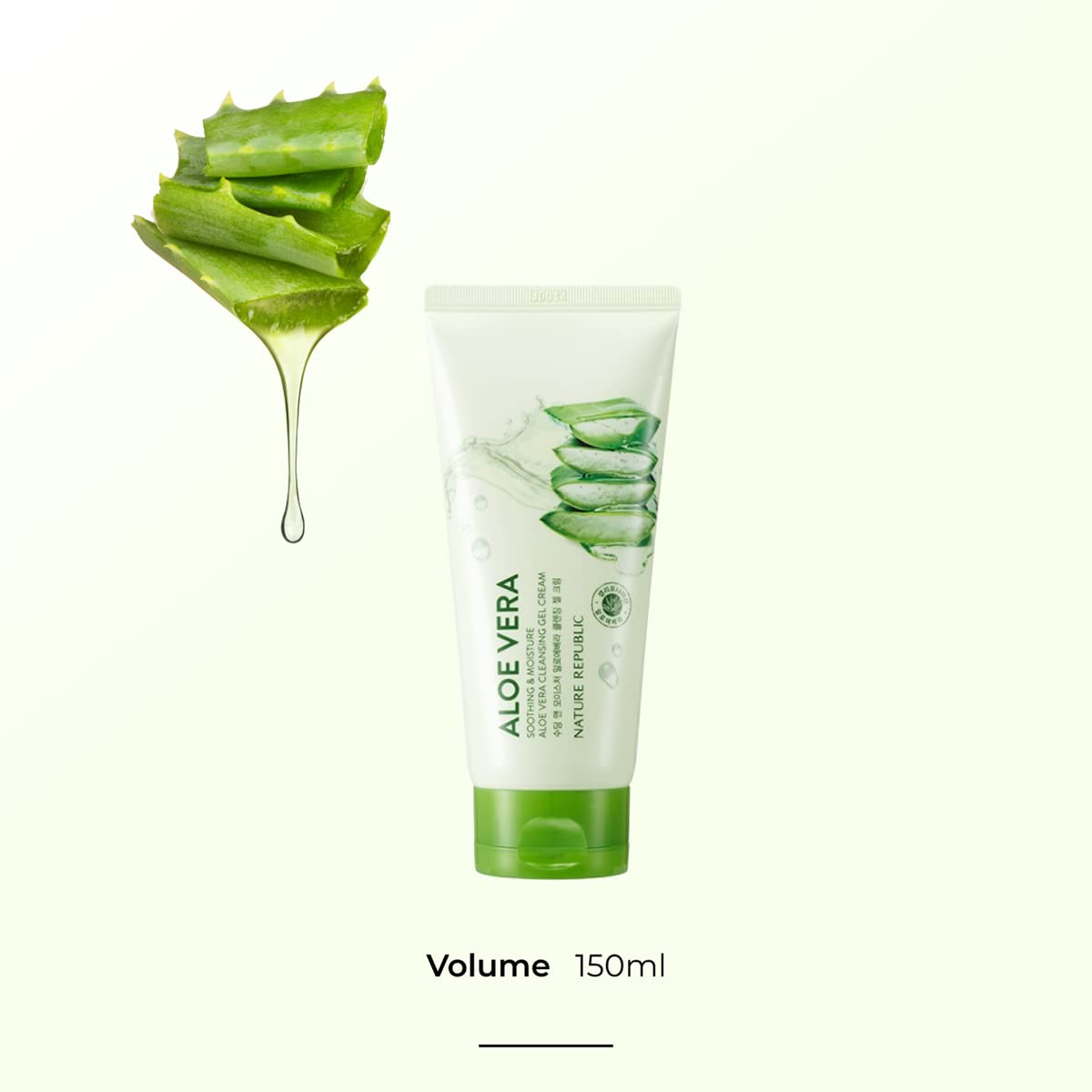 Nature Republic Soothing and Moisture Aloe Vera Cleansing Gel Cream, 5.07 fl oz