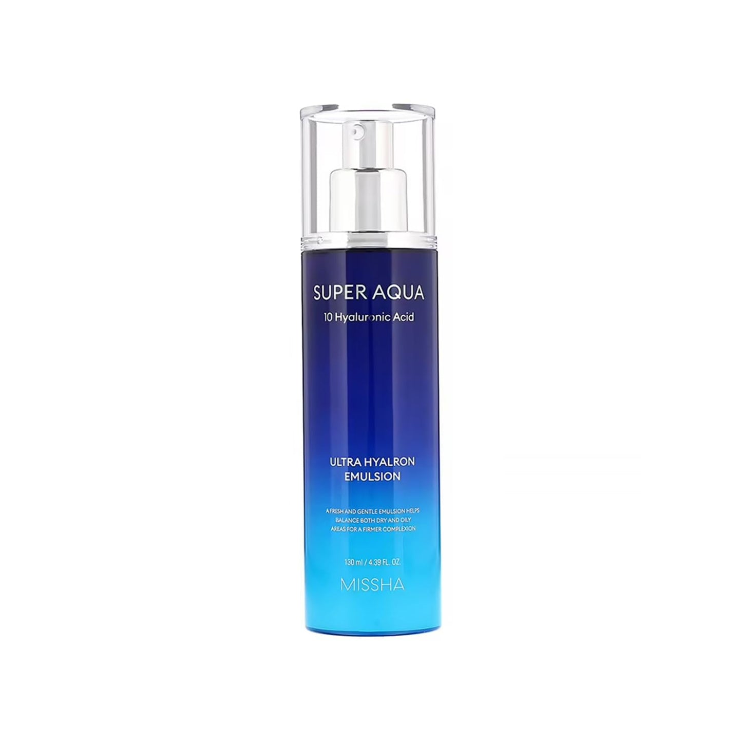 MISSHA Super Aqua, Ultra Hyalron Emulsion, 4.39 fl oz (130 ml)