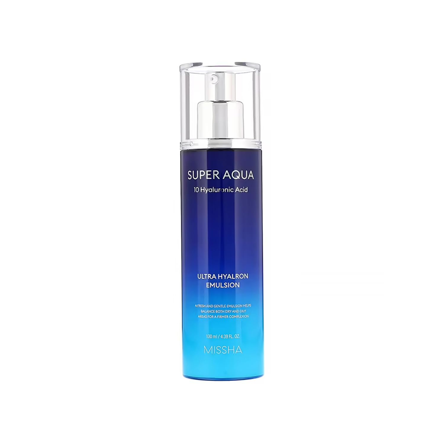 MISSHA Super Aqua, Ultra Hyalron Emulsion, 4.39 fl oz (130 ml)
