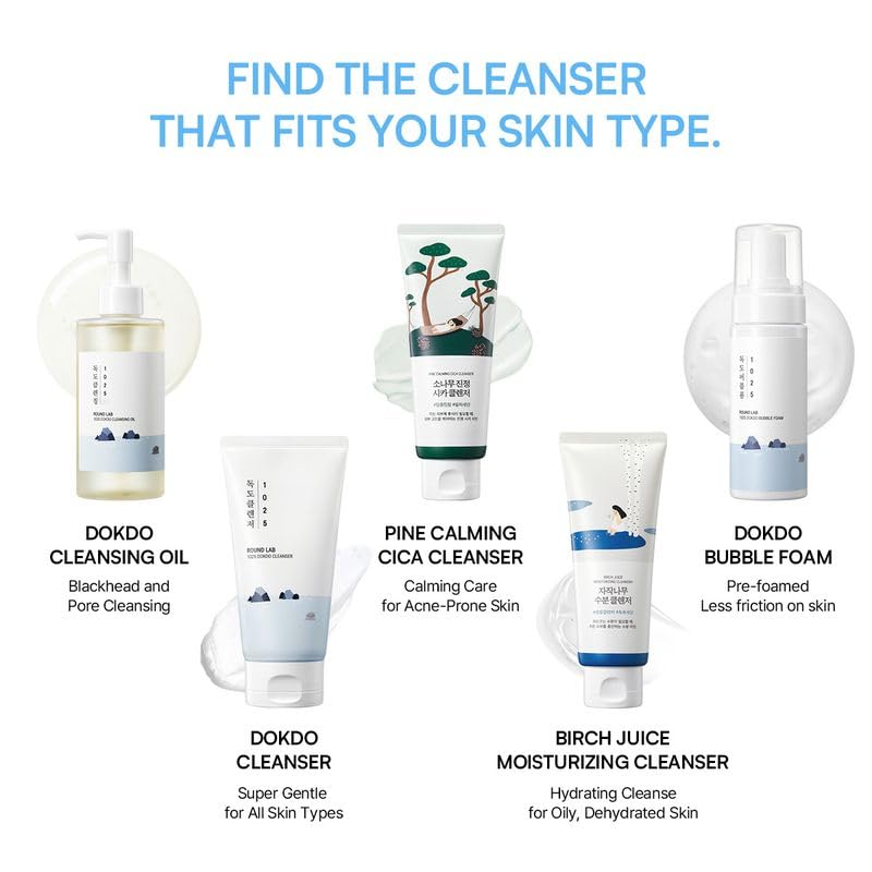 ROUND LAB 1025 Dokdo Bubble Foam Cleanser, 5.07 Fl Oz